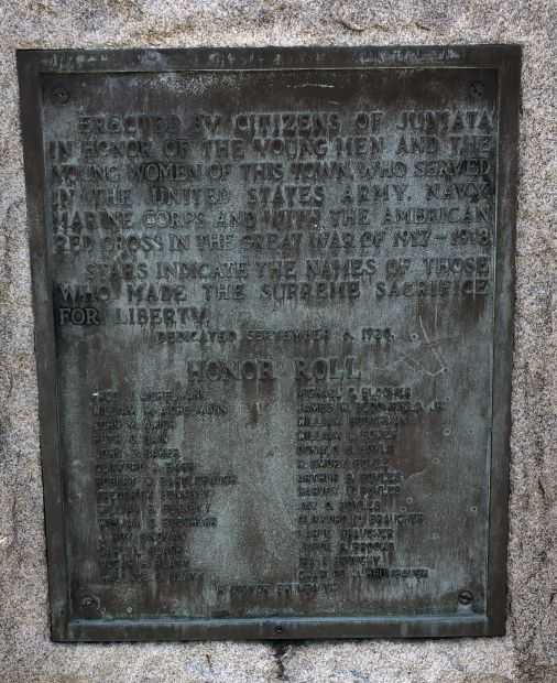 JUNIATA’S TRIBUTE TO HONOR MEMORIAL PLAQUE A