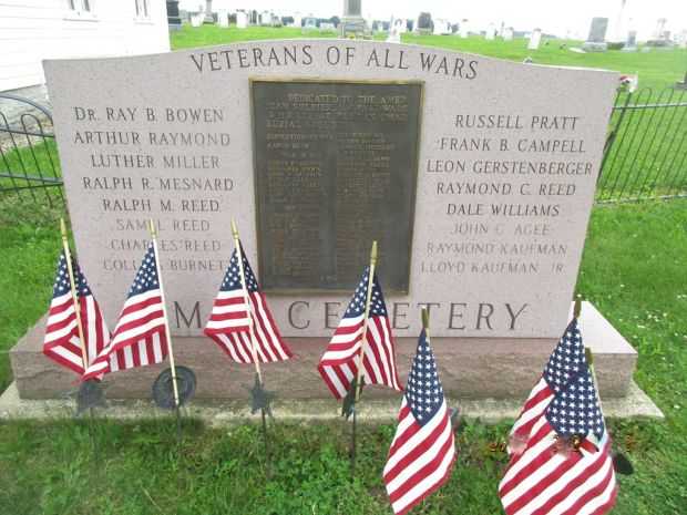 OMAR CEMETERY VETERANS OF ALL WARS MEMORIAL FRONT