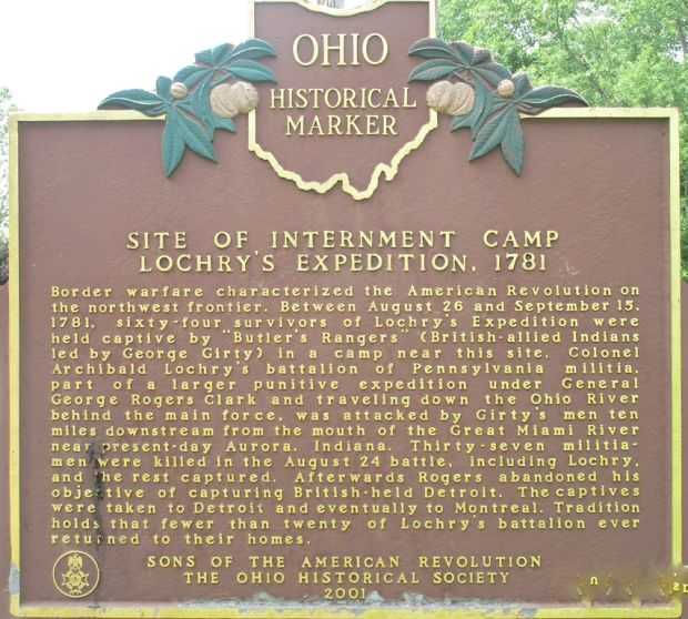 SITE OF INTERNMENT CAMP LOCHRY’S EXPEDITION MEMORIAL MARKER