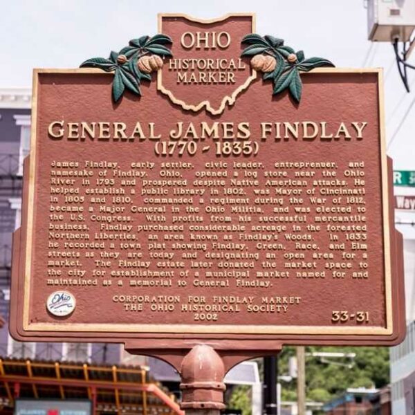 GENERAL JAMES FINDLAY WAR MEMORIAL MARKER