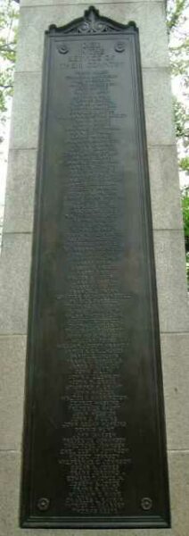 EIGHTH ASSEMBLY DISTRICT WORLD WAR MEMORIAL SIDE C