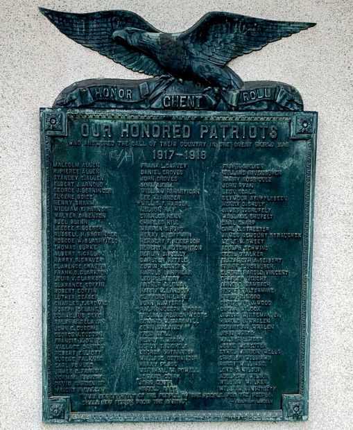 GHENT GREAT WORLD WAR MEMORIAL PLAQUE