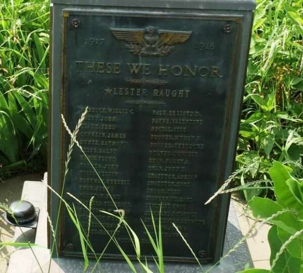 COPAKE WAR MEMORIAL CLOCK PLAQUE