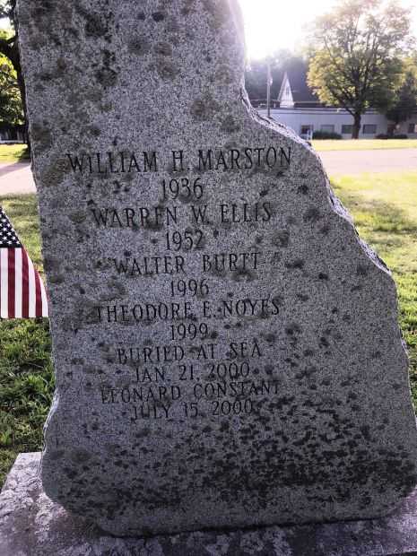 CONCORD POST 1631 WAR VETERANS MEMORIAL BACK