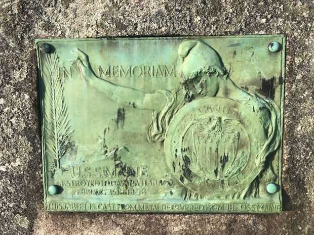 CONCORD U.S.S. MAINE WAR MEMORIAL PLAQUE A