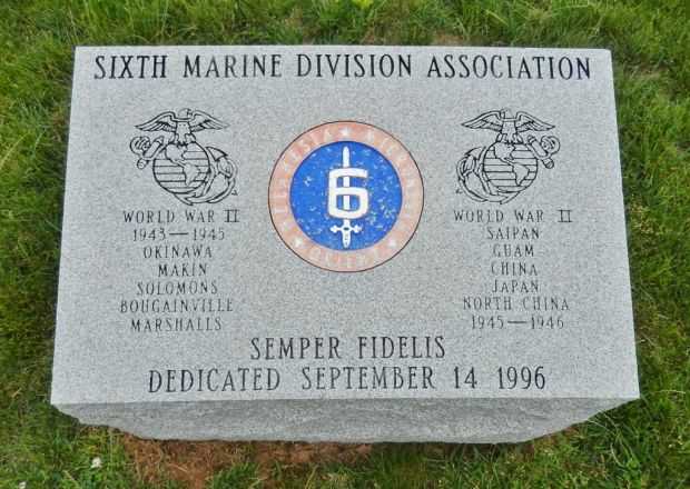 U.S. MARINE DIVISIONS (FMF) WORLD WAR II MEMORIAL STONE BLOCK F