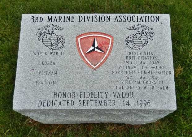 U.S. MARINE DIVISIONS (FMF) WORLD WAR II MEMORIAL STONE BLOCK C