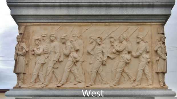 SONS OF MARYLAND MONUMENT RELIEF PANEL WEST