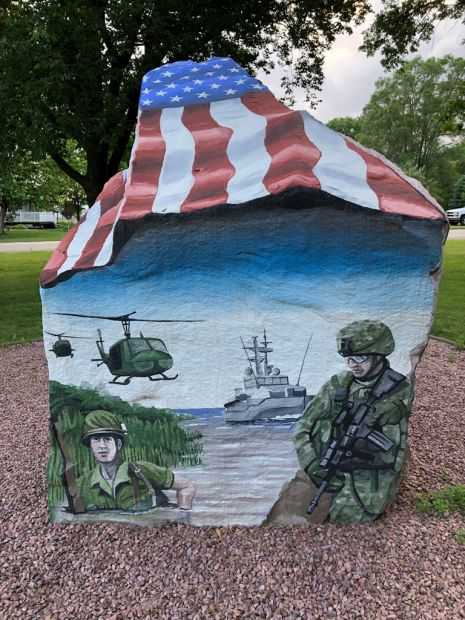 SIOUX COUNTY FREEDOM ROCK VETERANS MEMORIAL SIDE B