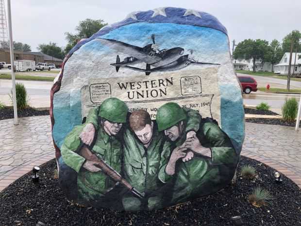 SAC COUNTY, IOWA FREEDOM ROCK VETERANS MEMORIAL SIDE A
