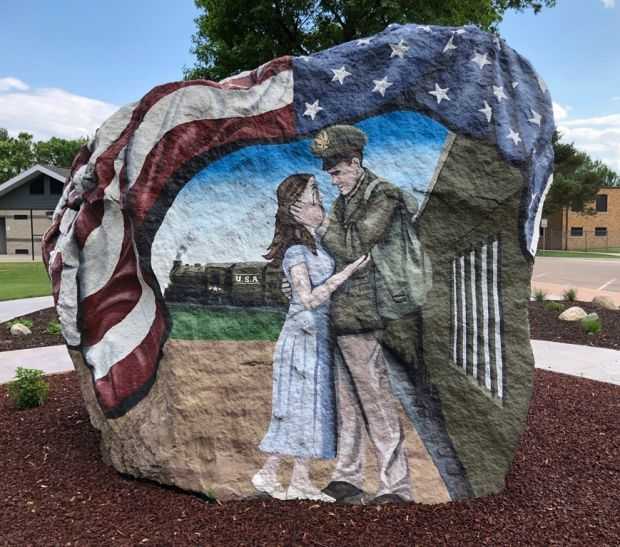 THE SANBORN FREEDOM ROCK VETERANS MEMORIAL SIDE C