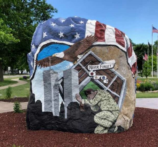 THE SANBORN FREEDOM ROCK VETERANS MEMORIAL SIDE A