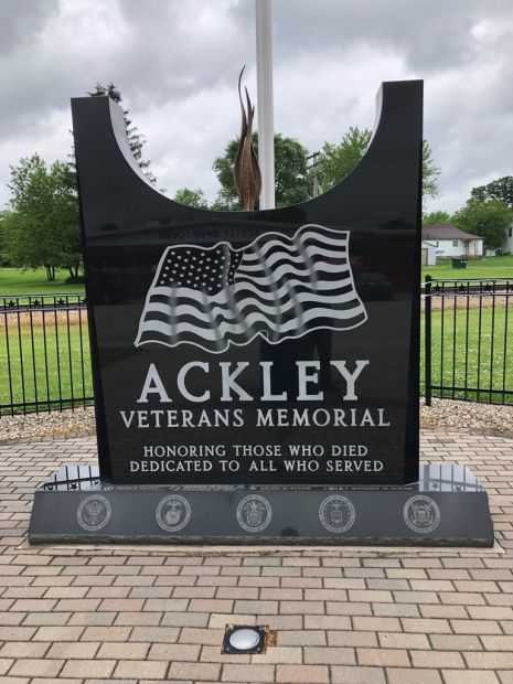 ACKELY VETERANS MEMORIAL DEDICATION STONE