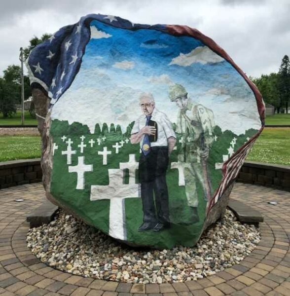 THE ACKLEY FREEDOM ROCK VETERANS MEMORIAL SIDE A