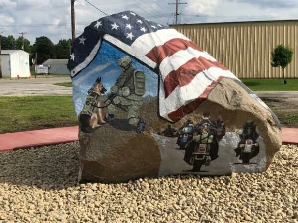 THE COULTER FREEDOM ROCK VETERANS MEMORIAL SIDE D