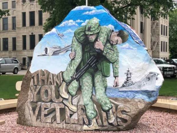 CALHOUN COUNTY FREEDOM ROCK VETERANS MEMORIAL SIDE B