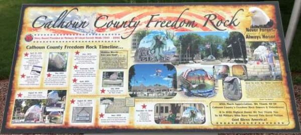 CALHOUN COUNTY FREEDOM ROCK VETERANS MEMORIAL PANEL