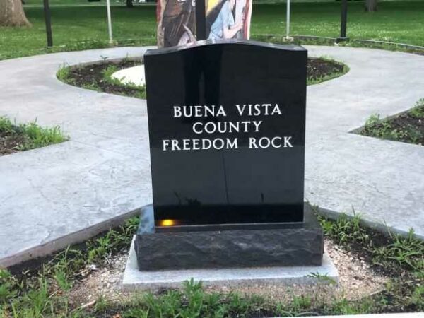 BUENA VISTA COUNTY FREEDOM ROCK VETERANS MEMORIAL ENTRANCE STONE