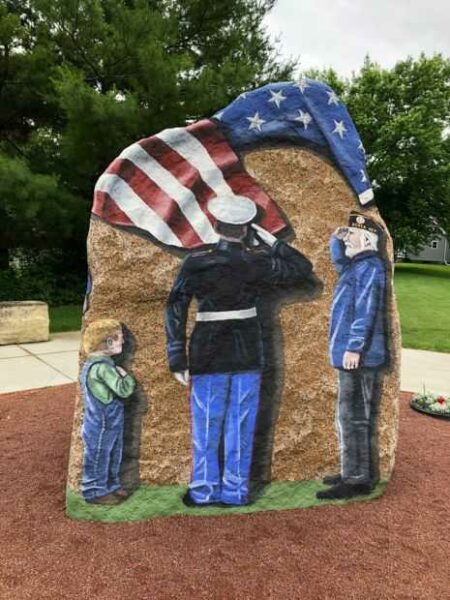 THE CEDAR FALLS FREEDOM ROCK VETERANS MEMORIAL SIDE B