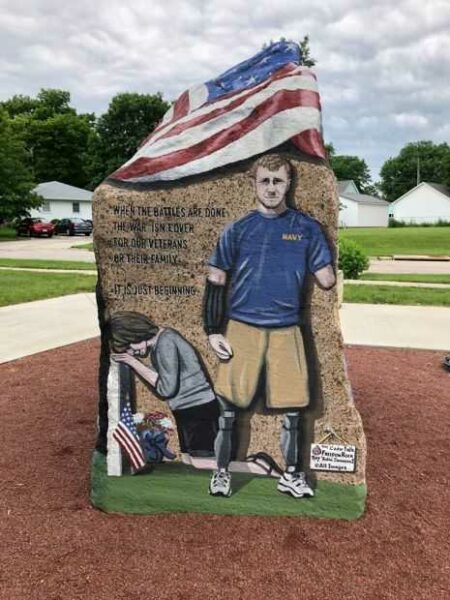 THE CEDAR FALLS FREEDOM ROCK VETERANS MEMORIAL SIDE A