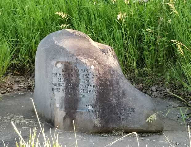 GEN. U.S. GRANT 21ST REGIMENT ILLINOIS WAR MEMORIAL