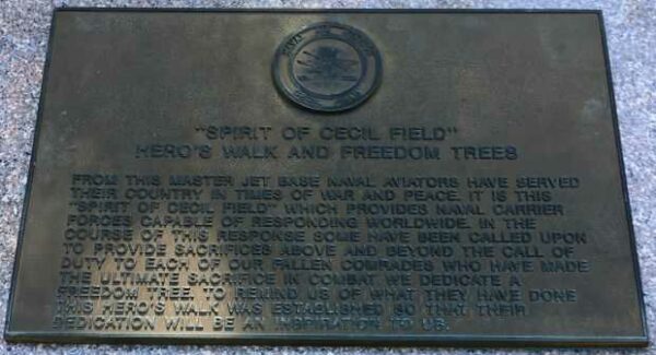 “SPIRIT OF CECIL FIELD” WAR MEMORIAL PLAQUE
