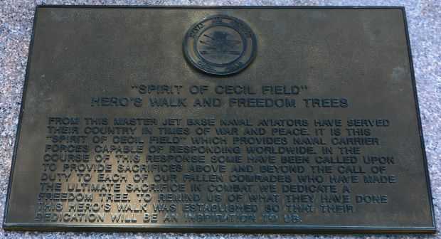 “SPIRIT OF CECIL FIELD” WAR MEMORIAL PLAQUE
