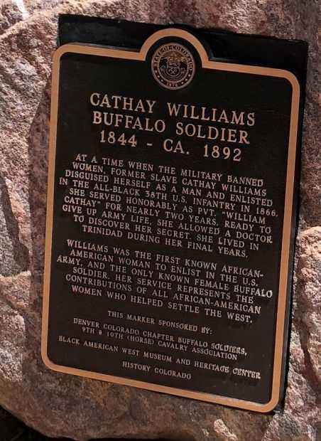 CATHAY WILLIAMS BUFFALO SOLDIER MEMORIAL PLAQUE