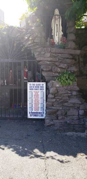 ST. FRANCIS OF PAOLA SEPTEMBER 11, 2001 WAR MEMORIAL GROTTO