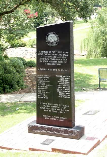COLUMBIA PEARL HARBOR MEMORIAL BACK