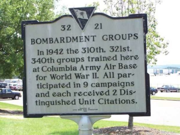 BOMBARDMENT GROUPS WAR MEMORIAL MARKER