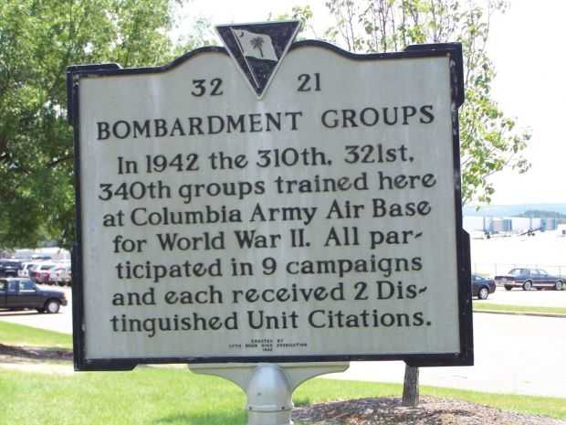 BOMBARDMENT GROUPS WAR MEMORIAL MARKER