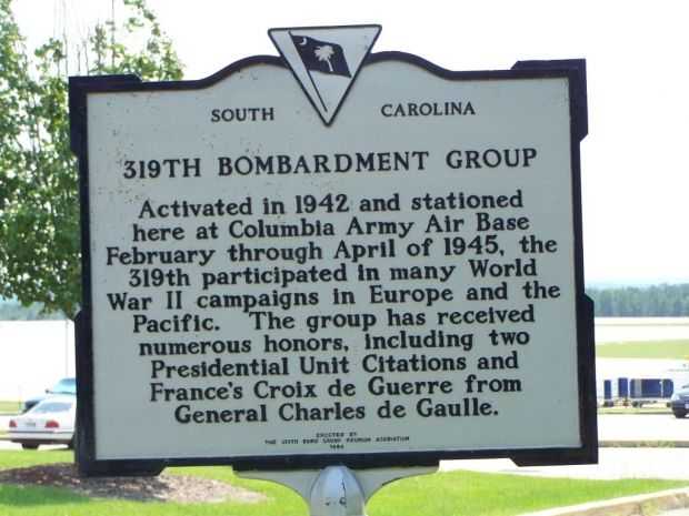 319TH BOMBARDMENT GROUP WAR MEMORIAL MARKER
