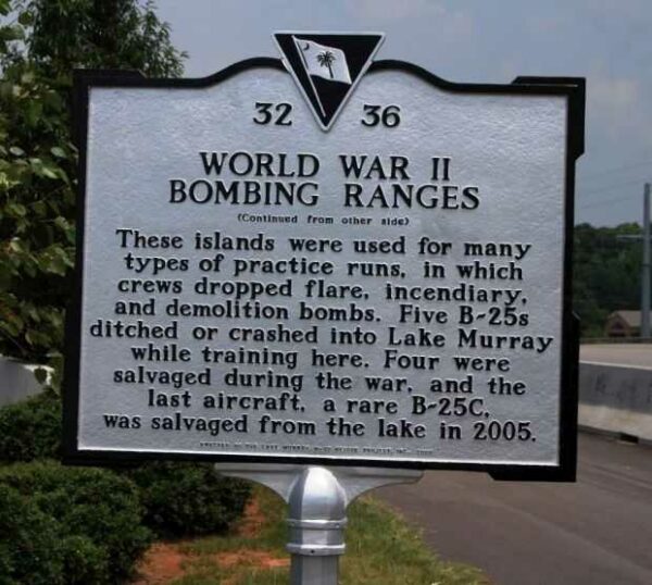 WORLD WAR II BOMBING RANGES MEMORIAL MARKER BACK