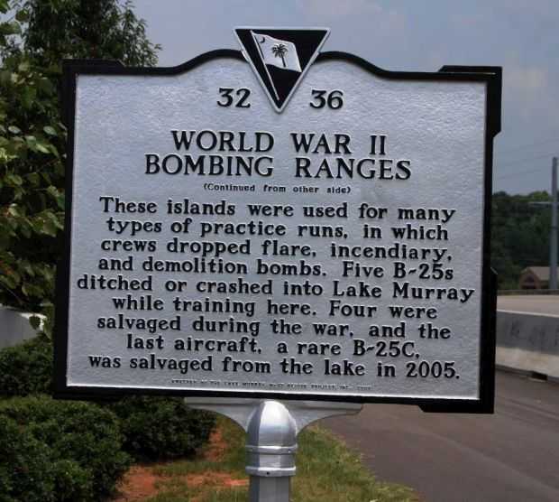 WORLD WAR II BOMBING RANGES MEMORIAL MARKER BACK
