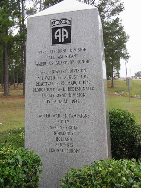 505TH PARACHUTE RCT WAR MEMORIAL SIDE D