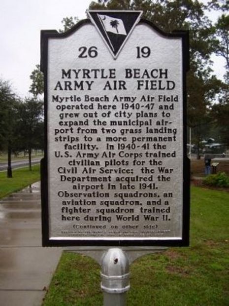 MYRTLE BEACH ARMY AIR FORCE BASE MEMORIAL FRONT