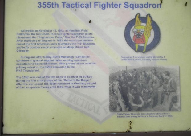 355TH TACTICAL FIGHTER SQUADRON MEMORIAL PLAQUE A