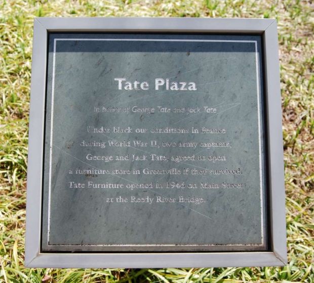 TATE PLAZA MEMORIAL PLAQUE