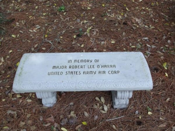 WILDWOOD GARDEN CLUB WORLD WAR II MEMORIAL PINE TREES BENCH C