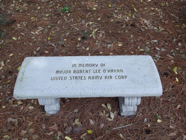 WILDWOOD GARDEN CLUB WORLD WAR II MEMORIAL PINE TREES BENCH C