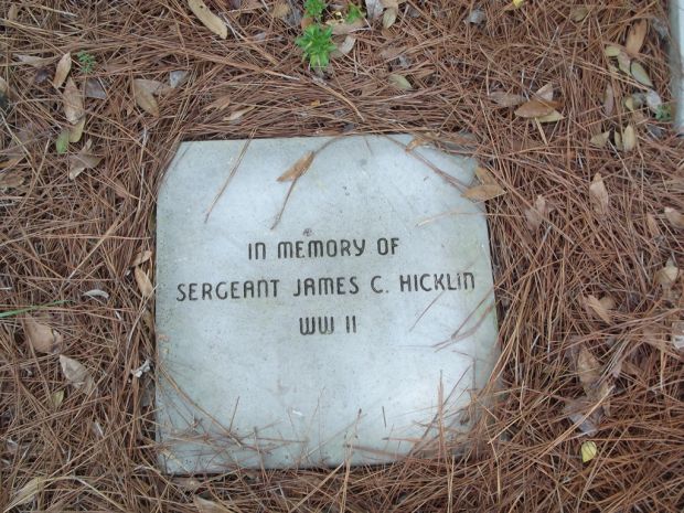 WILDWOOD GARDEN CLUB WORLD WAR II MEMORIAL PINE TREES TABLET B