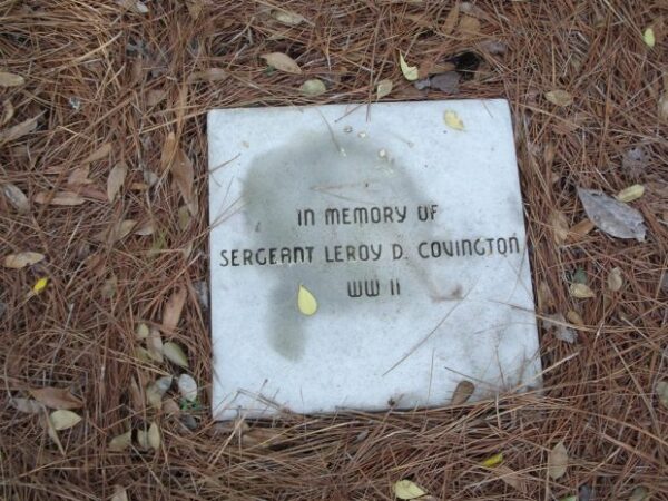 WILDWOOD GARDEN CLUB WORLD WAR II MEMORIAL PINE TREES TABLET A