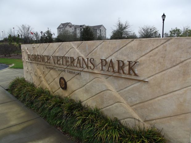 FLORENCE VETERANS PARK MEMORIAL ENTRANCE STONE