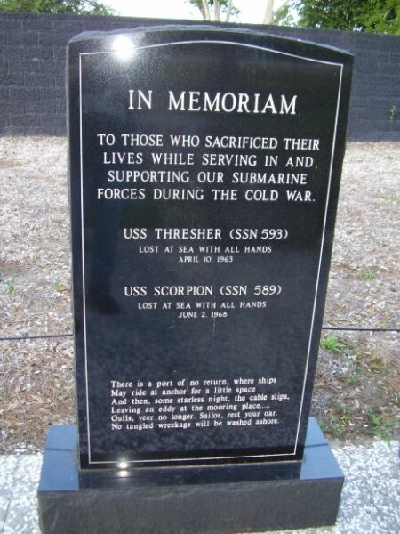 COLD WAR SUBMARINE MEMORIAL SACRIFICE STONE