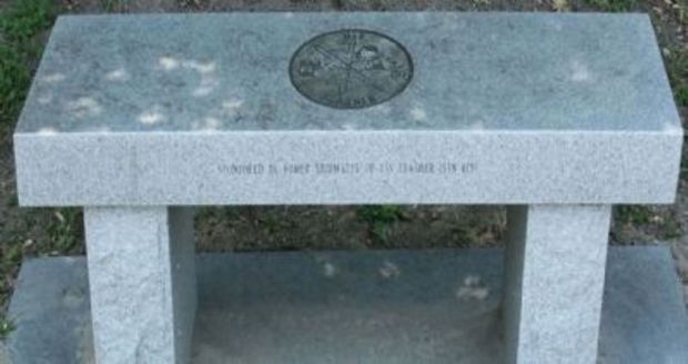 COLD WAR SUBMARINE MEMORIAL BENCH J