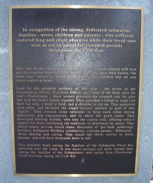 COLD WAR SUBMARINE MEMORIAL PLAQUE C