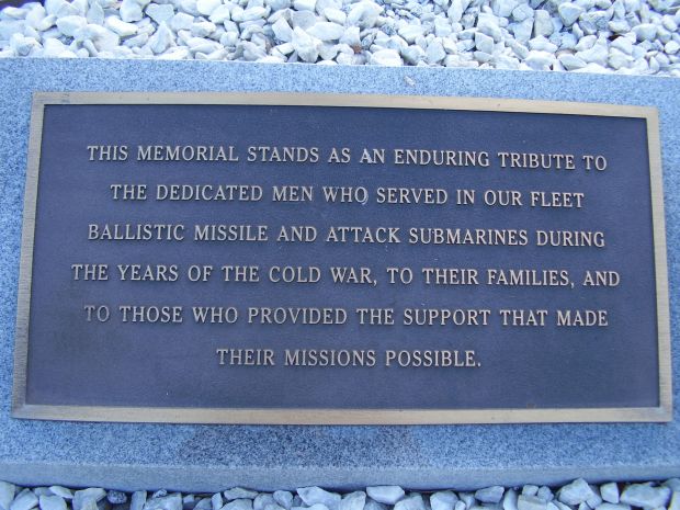 COLD WAR SUBMARINE MEMORIAL PLAQUE B