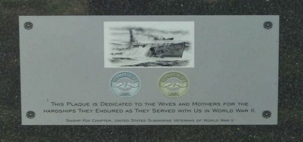 WORLD WAR II SUBMARINE LOST BOAT MEMORIAL PLAQUE D