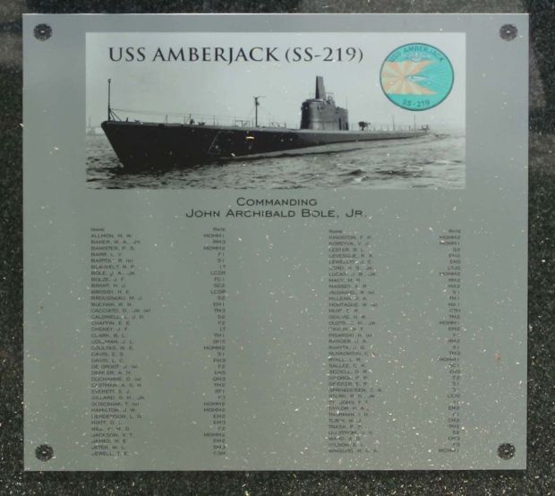WORLD WAR II SUBMARINE LOST BOAT MEMORIAL PLAQUE B